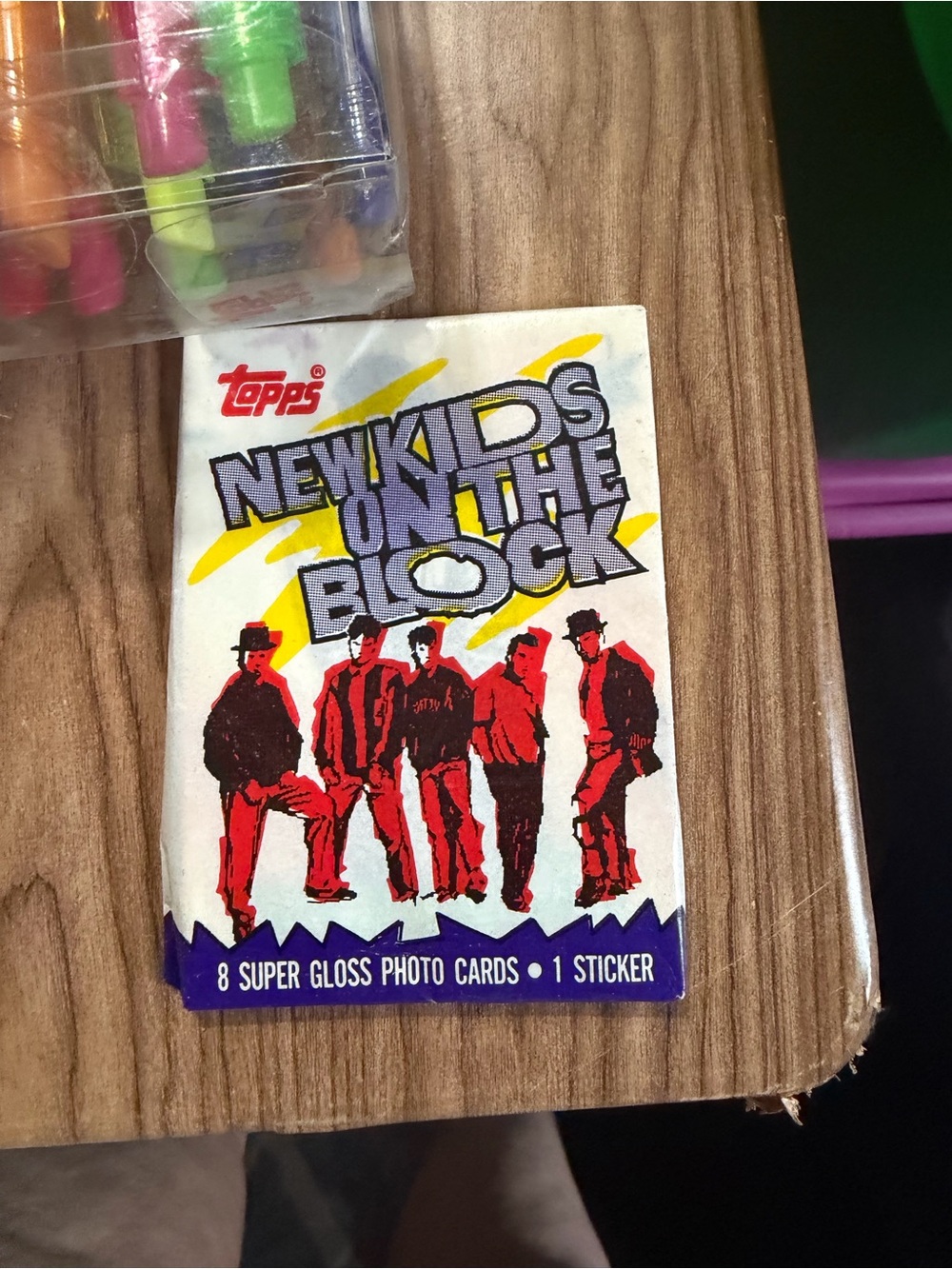 Topps New Kids On The Block Pack - Red, Purple, Yellow Artwork